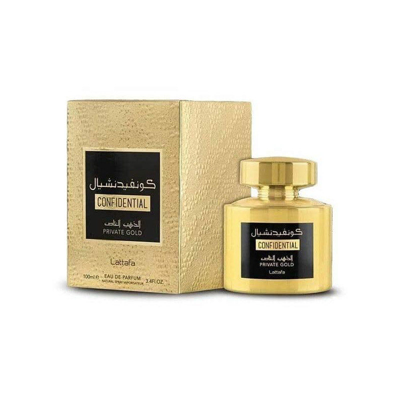 Confidential Privé Gold Lattafa Unisex Eau de Parfum  Perfume d'Orient